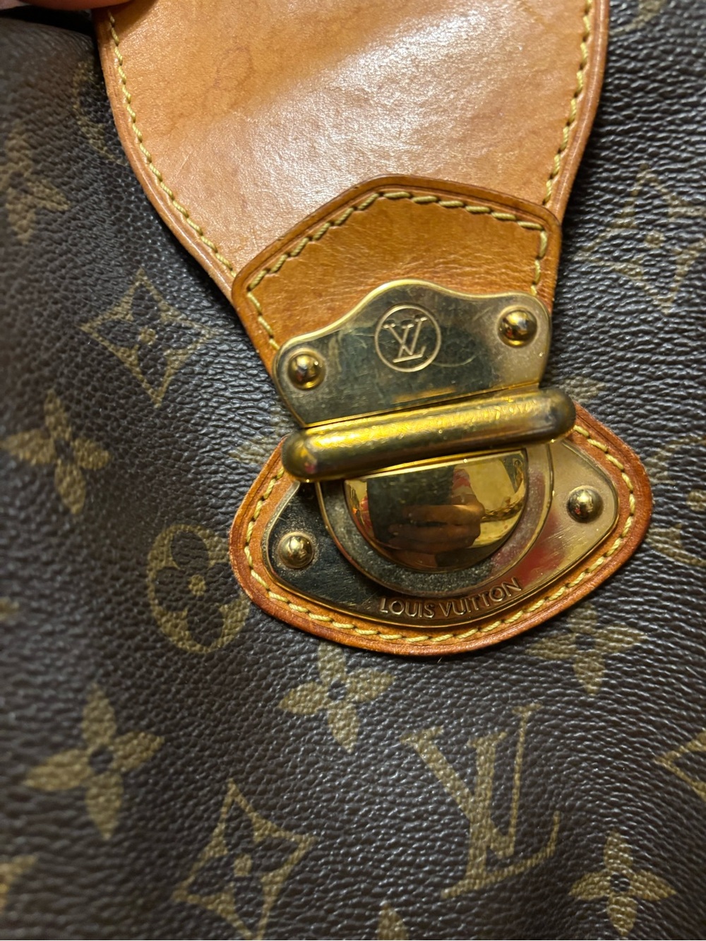 Louis Vuitton Monogram Canvas Satchel with Vachetta Trim - Brown & Tan - Picture 4 of 8